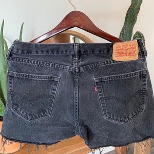 Vintage Levi’s - 505 - Faded Black Wash Shorts
